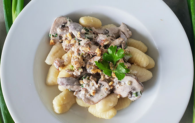Gnocchis mit Champignons