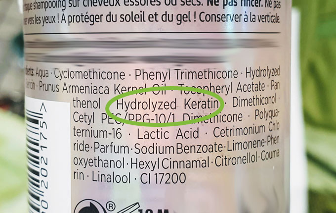 Inhaltsstoff Hydrolyzed Keratin